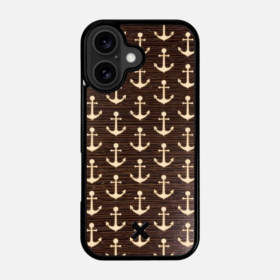 Anchor Case for the Apple iPhone 17 featuring a Maple and Wenge Wood backer with the Keyway X Mark#Phone Model_iPhone 17