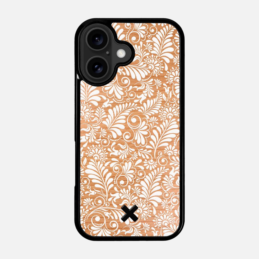 Botanica Case for the Apple iPhone 17 featuring a UV Printed Cherry Wood backer with the Keyway X Mark#Phone Model_iPhone 17