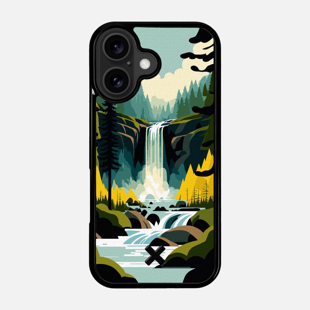 Cascade Case for the Apple iPhone 17 featuring a UV Printed Cotton Canvas backer with the Keyway X Mark#Phone Model_iPhone 17