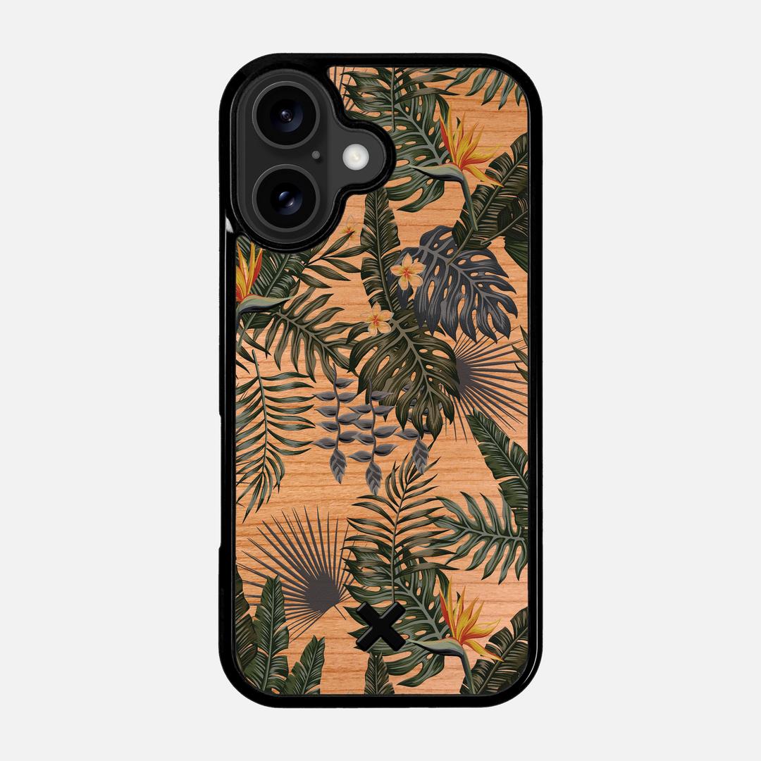Flora Case for the Apple iPhone 17 featuring a UV Printed Cherry Wood backer with the Keyway X Mark#Phone Model_iPhone 17