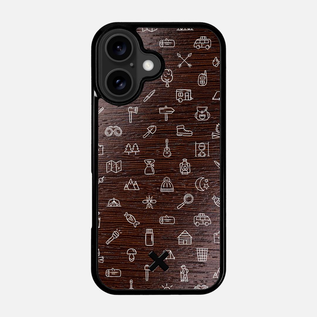 Gear Case for the Apple iPhone 17 featuring a UV Printed Wenge Wood backer with the Keyway X Mark#Phone Model_iPhone 17