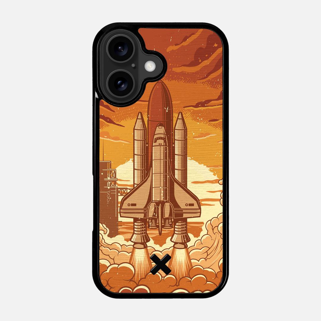 Launch Case for the Apple iPhone 17 featuring a UV Printed Wenge Wood backer with the Keyway X Mark#Phone Model_iPhone 17