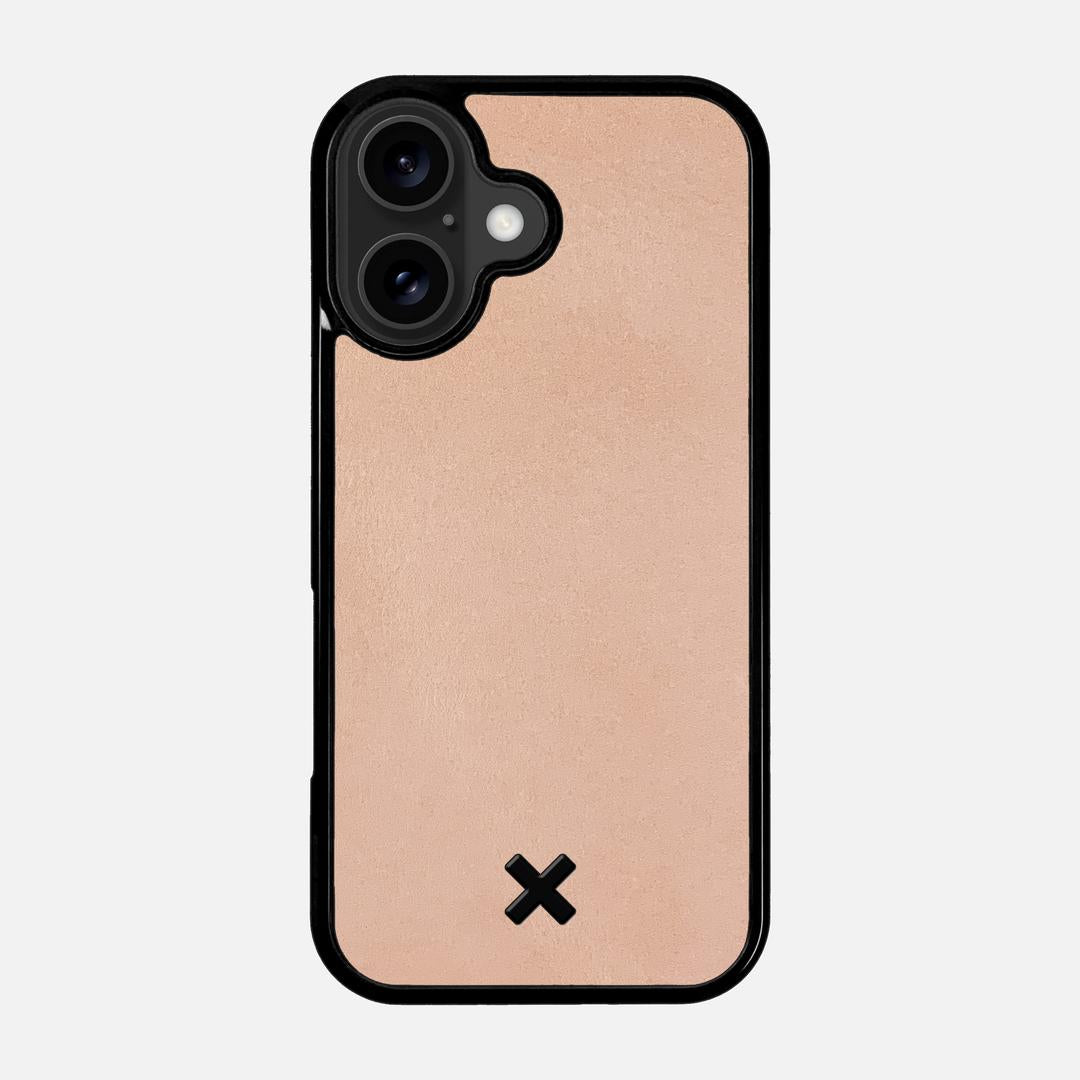 Natural Leather Case for the Apple iPhone 17 featuring a Genuine Leather backer with the Keyway X Mark#Phone Model_iPhone 17