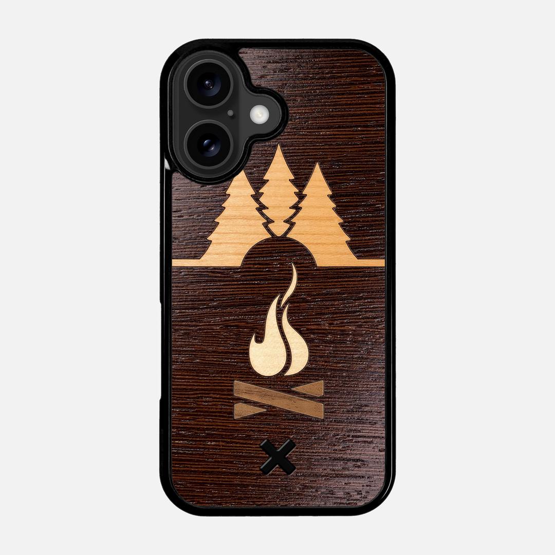 Nomad Case for the Apple iPhone 17 featuring a Wenge, Cherry, Maple, and Walnut Wood backer with the Keyway X Mark#Phone Model_iPhone 17