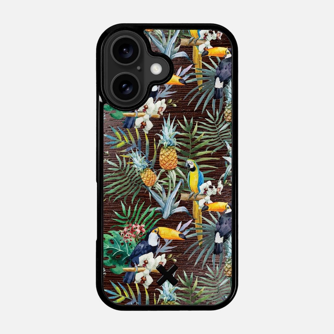 Tropic Case for the Apple iPhone 17 featuring a UV Printed and Wenge Wood backer with the Keyway X Mark#Phone Model_iPhone 17