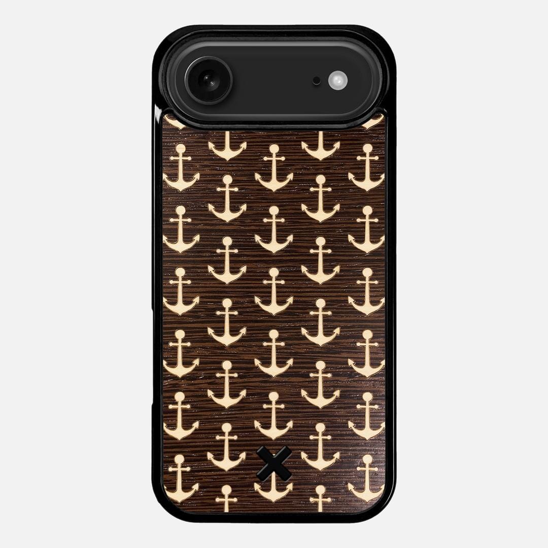 Anchor Case for the Apple iPhone 17 Air featuring a Maple and Wenge Wood backer with the Keyway X Mark#Phone Model_iPhone 17 Air