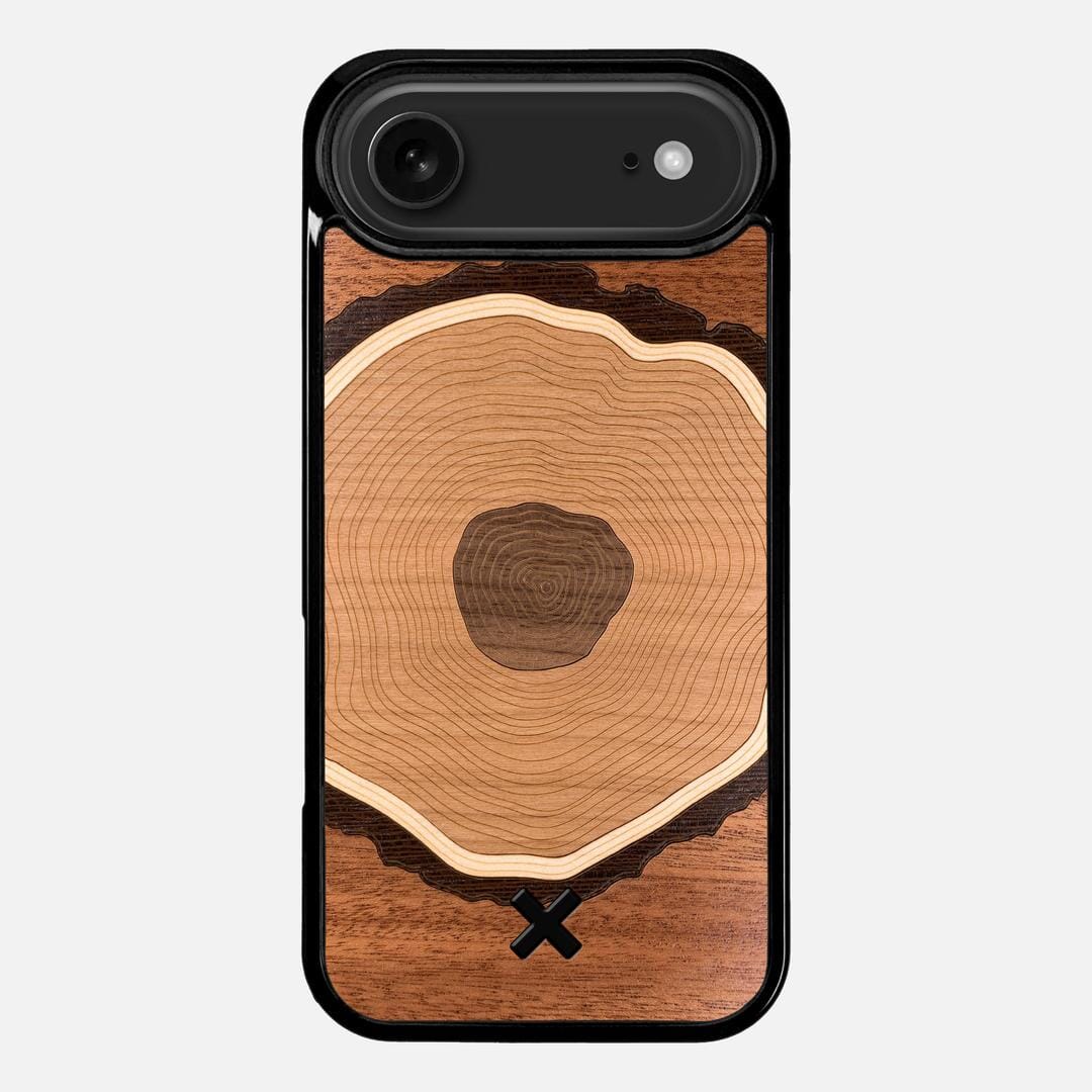Arbor Case for the Apple iPhone 17 Air featuring a Sapele, Wenge, Maple, Cherry, and Walnut Wood backer with the Keyway X Mark#Phone Model_iPhone 17 Air