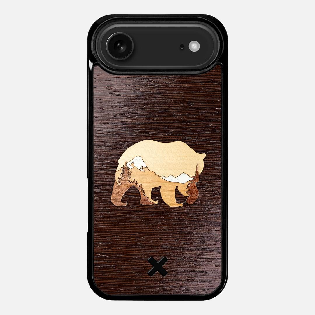 Bear Mountain Case for the Apple iPhone 17 Air featuring a Wenge, Maple, Cherry, and Sapele Wood backer with the Keyway X Mark#Phone Model_iPhone 17 Air