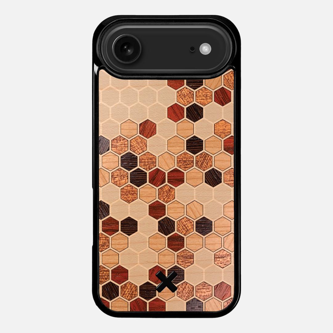Cellular Case for the Apple iPhone 17 Air featuring a Maple, Cherry, Sapele, Padauk, and Wenge Wood backer with the Keyway X Mark#Phone Model_iPhone 17 Air