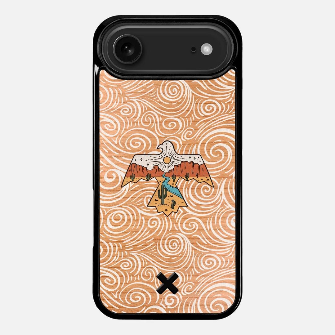 Eagle Case for the Apple iPhone 17 Air featuring a UV Printed Cherry Wood backer with the Keyway X Mark#Phone Model_iPhone 17 Air