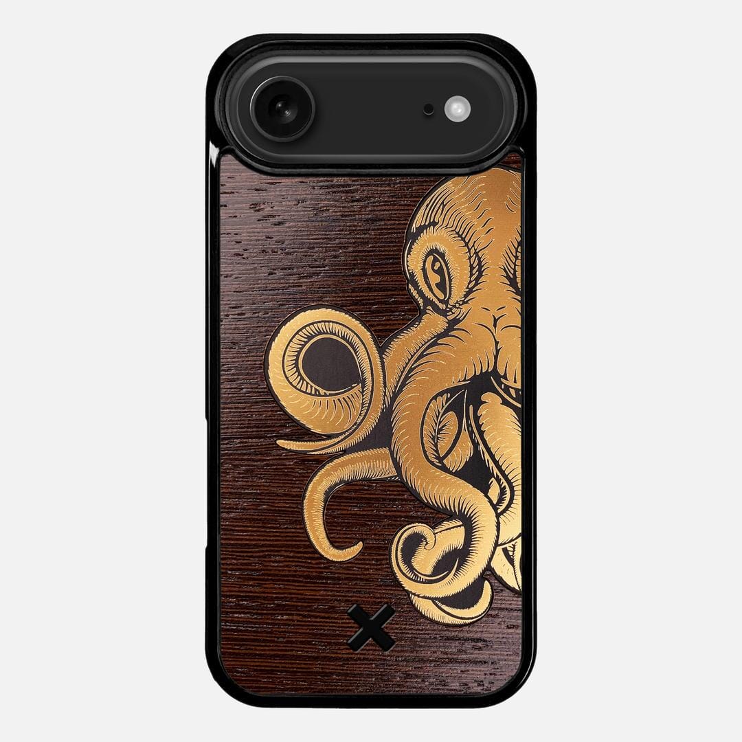 Kraken 2 Case for the Apple iPhone 17 Air featuring an Engraved Gold and Wenge Wood backer with the Keyway X Mark#Phone Model_iPhone 17 Air