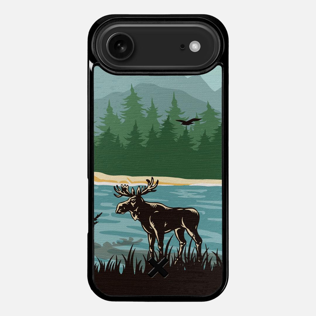 Moose Tracks Case for the Apple iPhone 17 Air featuring a UV Printed Wenge Wood backer with the Keyway X Mark#Phone Model_iPhone 17 Air