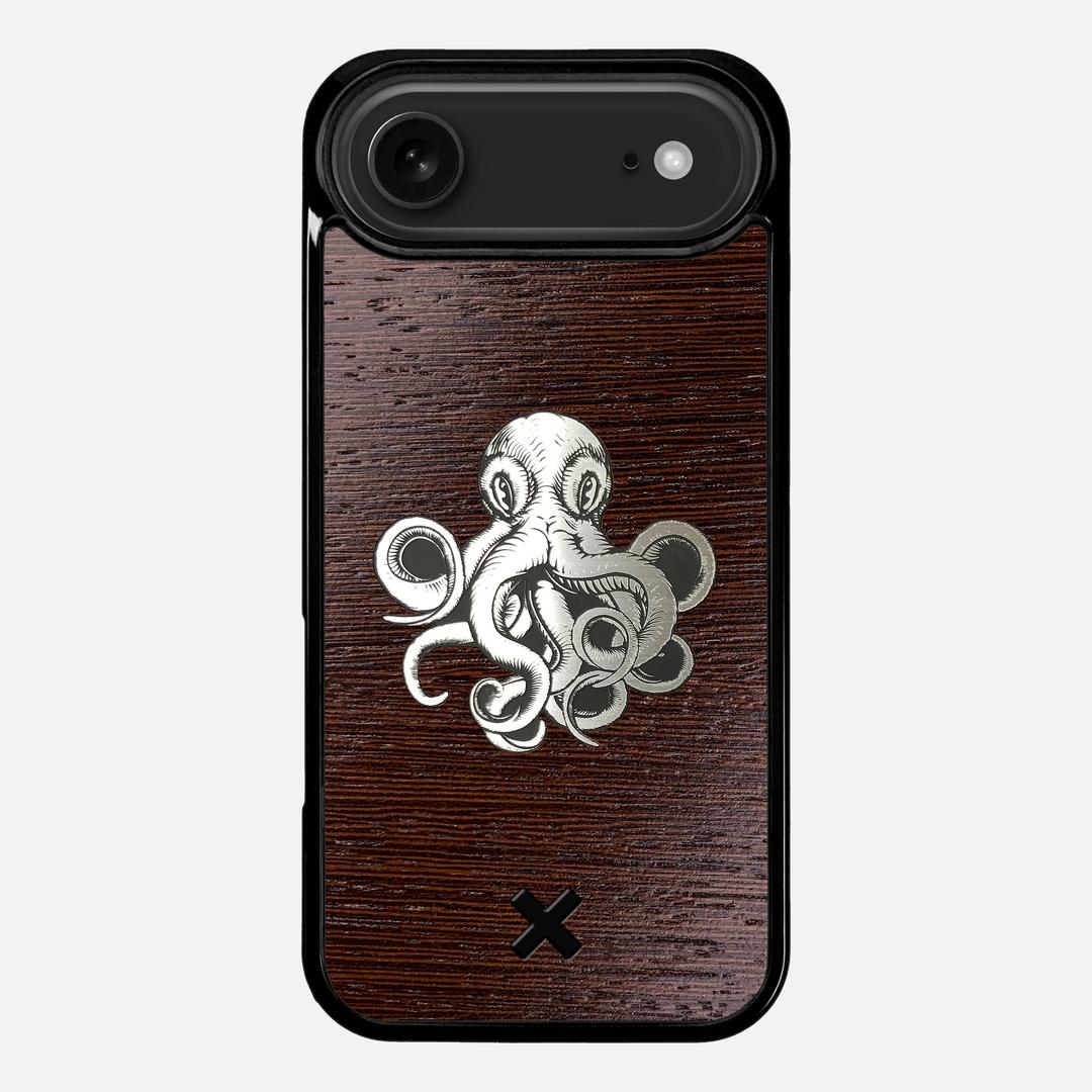 Prize Kraken Case for the Apple iPhone 17 Air featuring an Engraved Silver and Wenge Wood backer with the Keyway X Mark#Phone Model_iPhone 17 Air