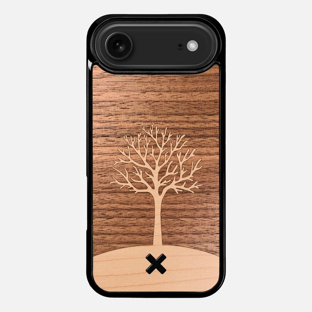 Tree of Life Case for the Apple iPhone 17 Air featuring a Maple and Walnut Wood backer with the Keyway X Mark#Phone Model_iPhone 17 Air