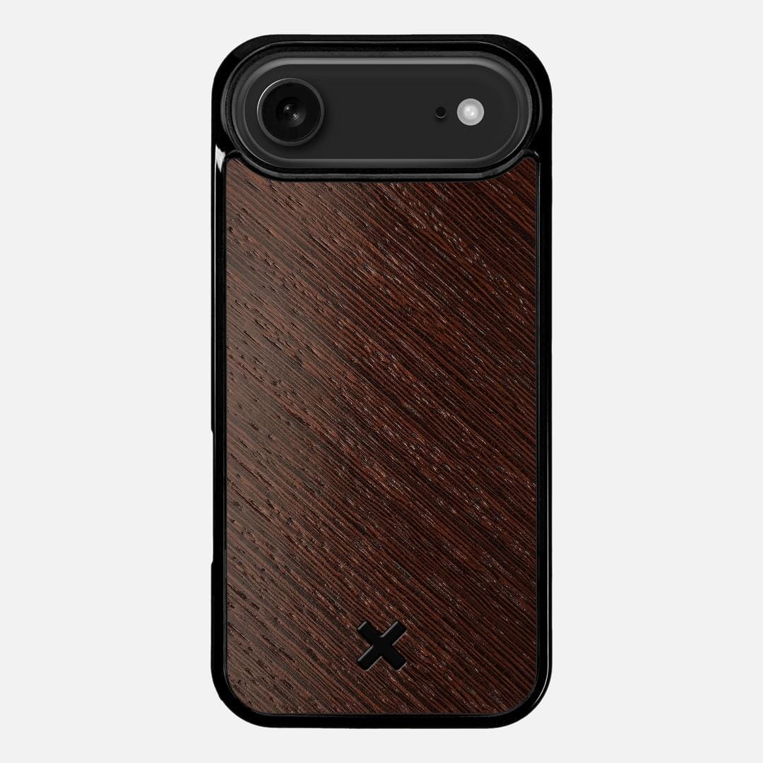 Wenge Pure Case for the Apple iPhone 17 Air featuring a Wenge Wood backer with the Keyway X Mark#Phone Model_iPhone 17 Air