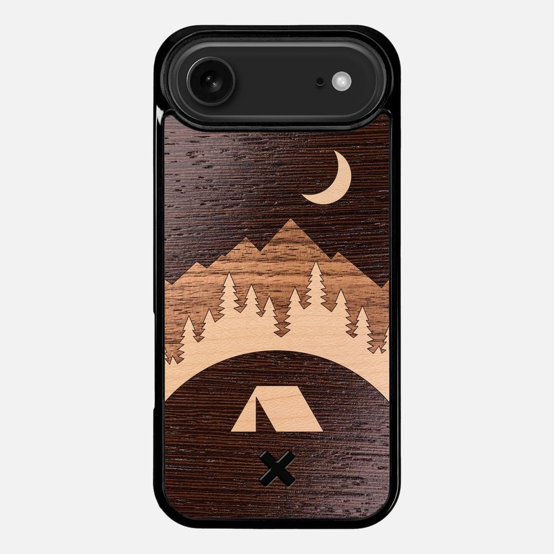 Woodland Case for the Apple iPhone 17 Air featuring a Wenge, Maple, and Walnut Wood backer with the Keyway X Mark#Phone Model_iPhone 17 Air