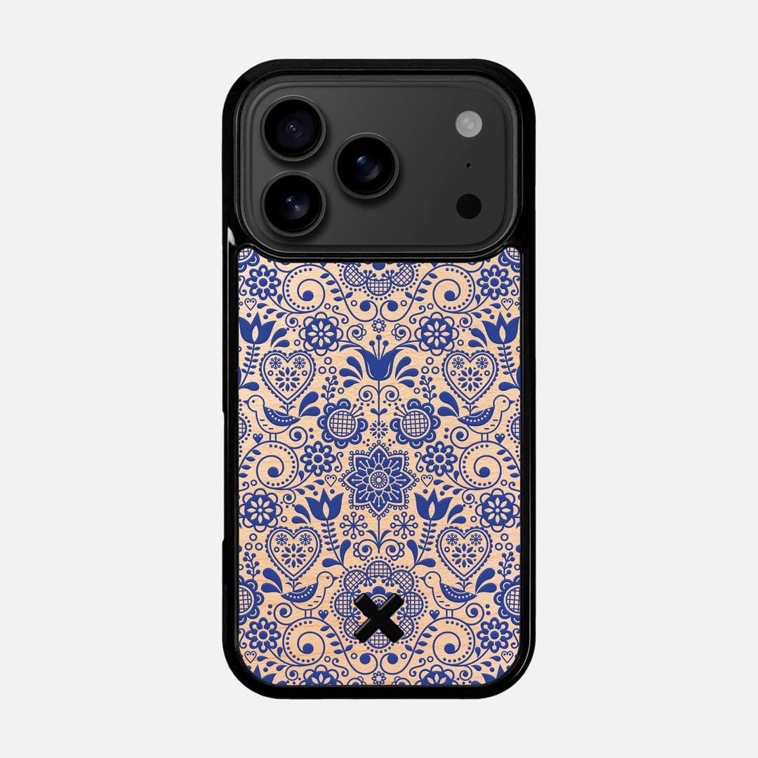 Bloom Case for the Apple iPhone 17 Pro featuring a UV Printed Maple Wood backer with the Keyway X Mark#Phone Model_iPhone 17 Pro