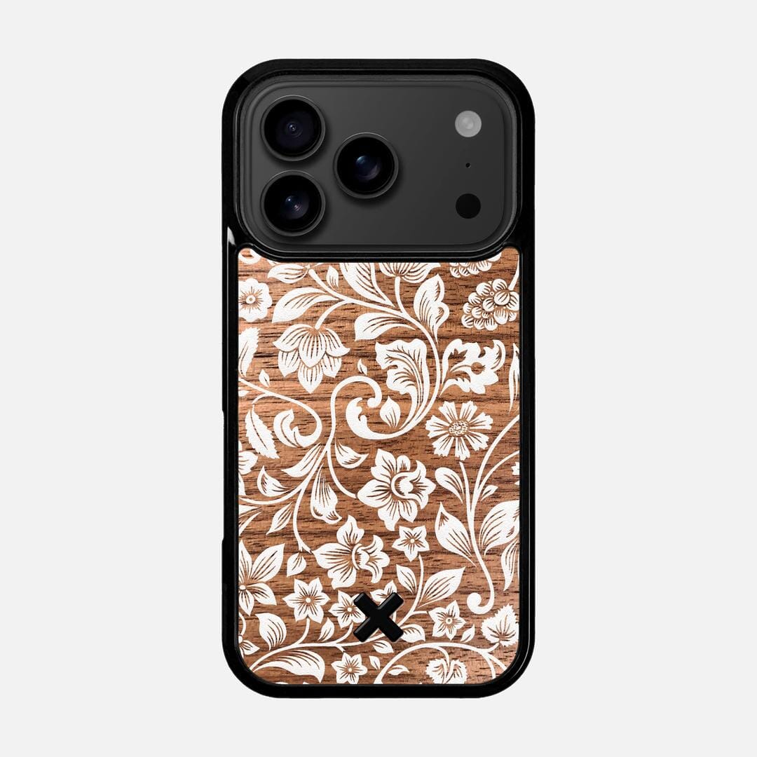 Blossom Case for the Apple iPhone 17 Pro featuring a UV Printed Walnut Wood backer with the Keyway X Mark#Phone Model_iPhone 17 Pro