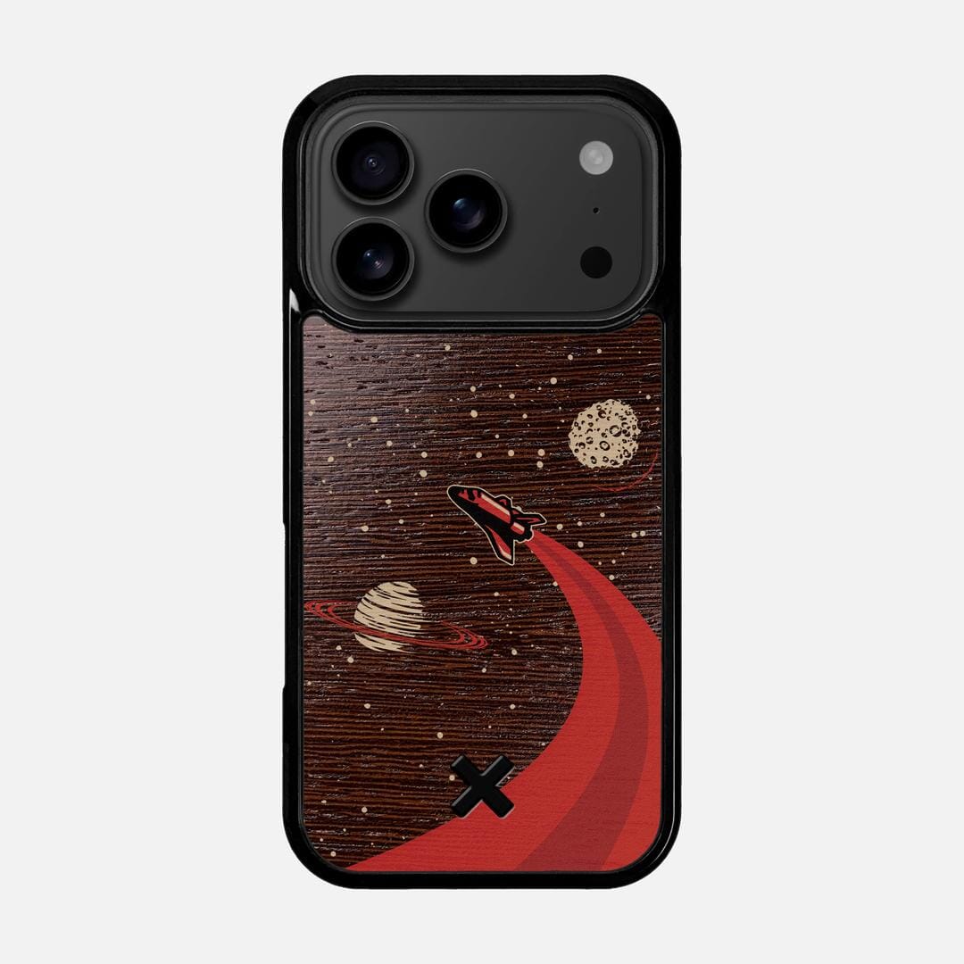 Booster Case for the Apple iPhone 17 Pro featuring a UV Printed Wenge Wood backer with the Keyway X Mark#Phone Model_iPhone 17 Pro