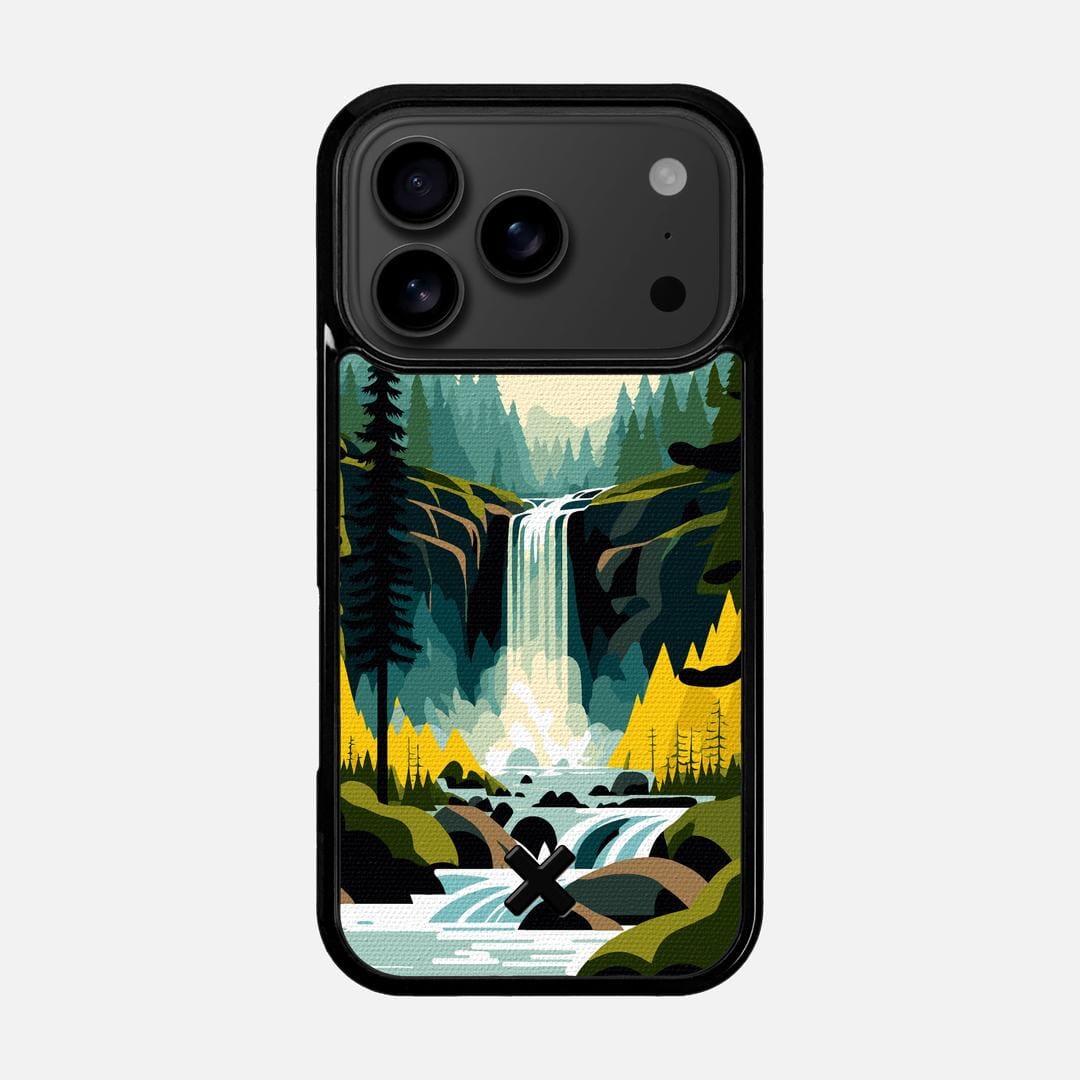 Cascade Case for the Apple iPhone 17 Pro featuring a UV Printed Cotton Canvas backer with the Keyway X Mark#Phone Model_iPhone 17 Pro