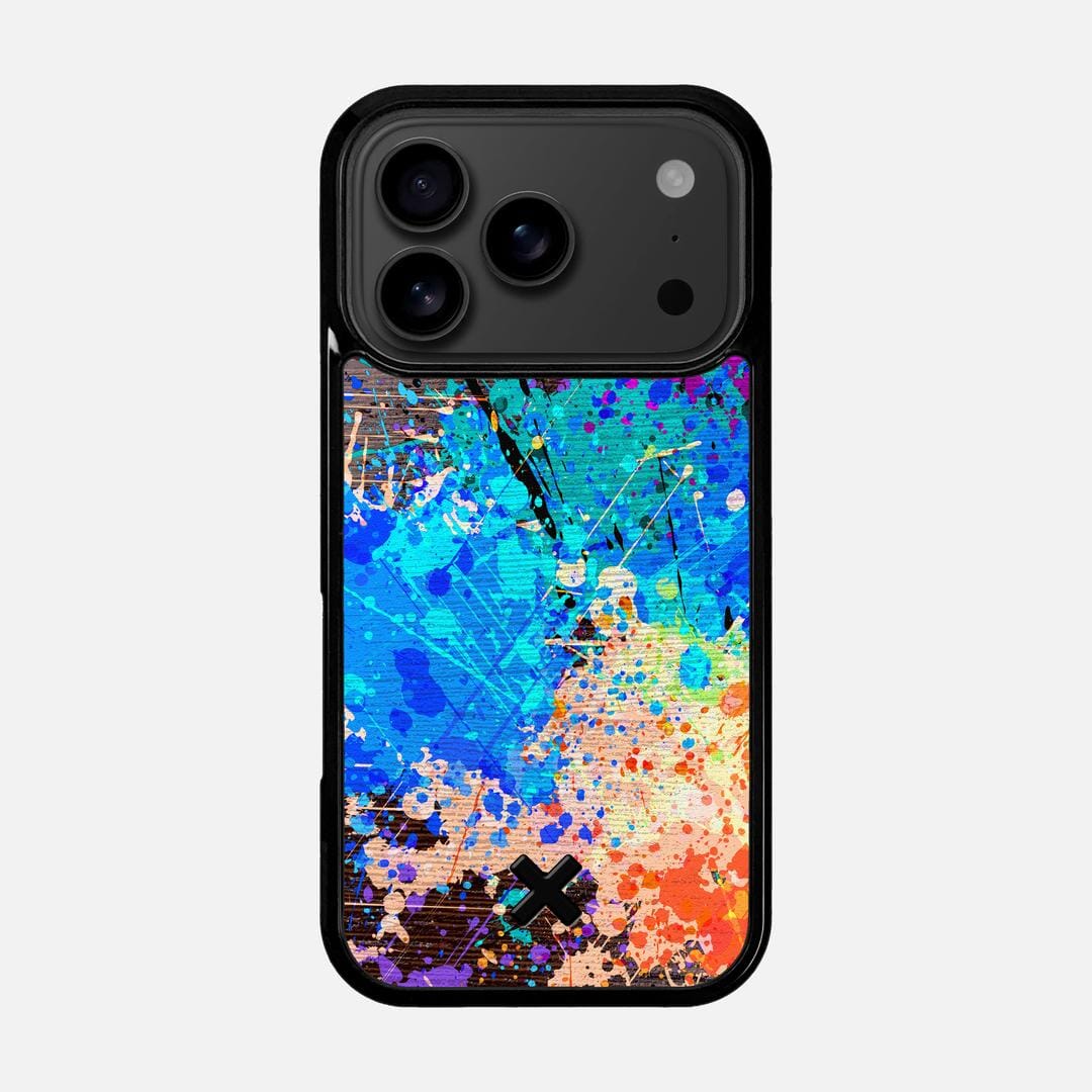 Chroma Case for the Apple iPhone 17 Pro featuring a UV Printed Wenge Wood backer with the Keyway X Mark#Phone Model_iPhone 17 Pro