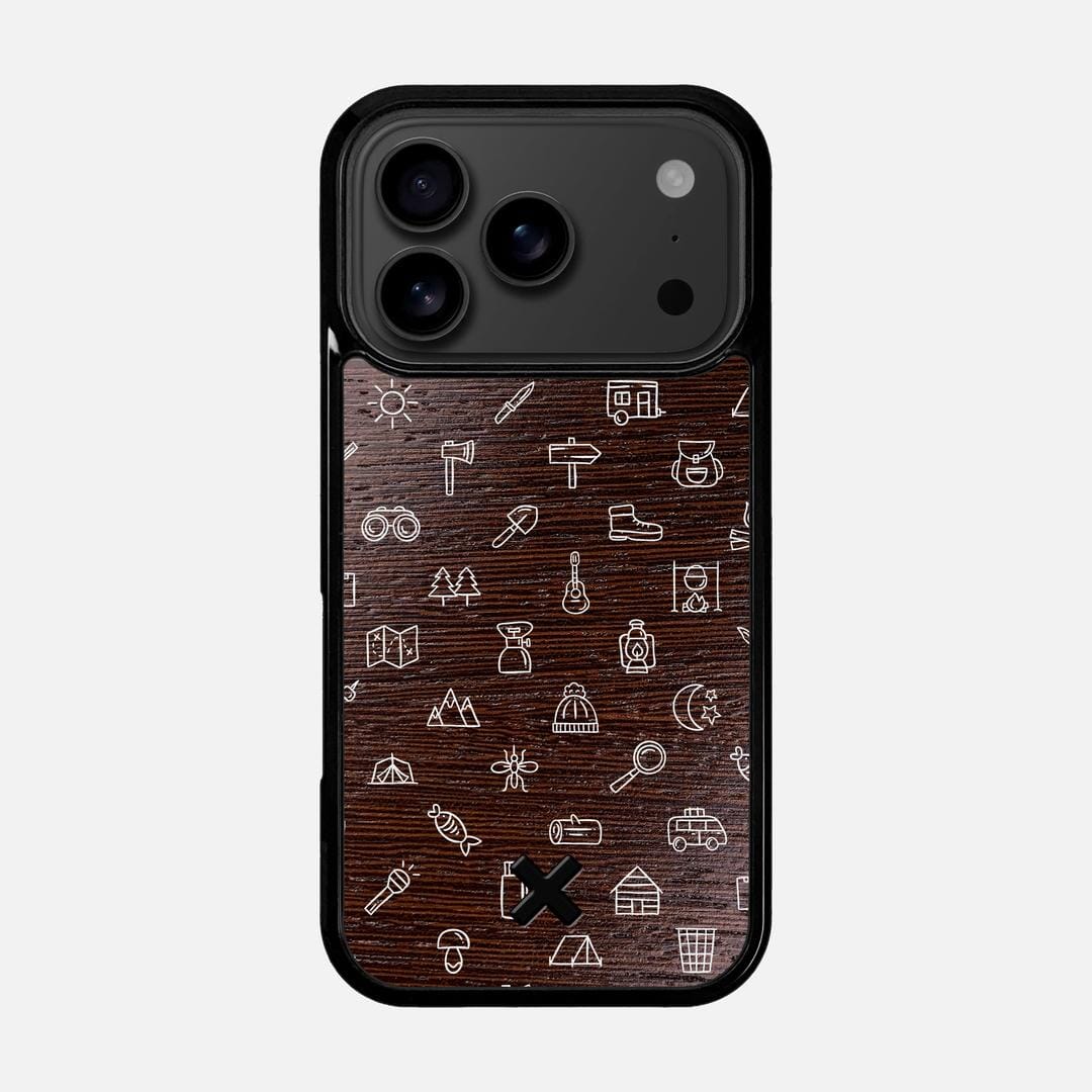 Gear Case for the Apple iPhone 17 Pro featuring a UV Printed Wenge Wood backer with the Keyway X Mark#Phone Model_iPhone 17 Pro