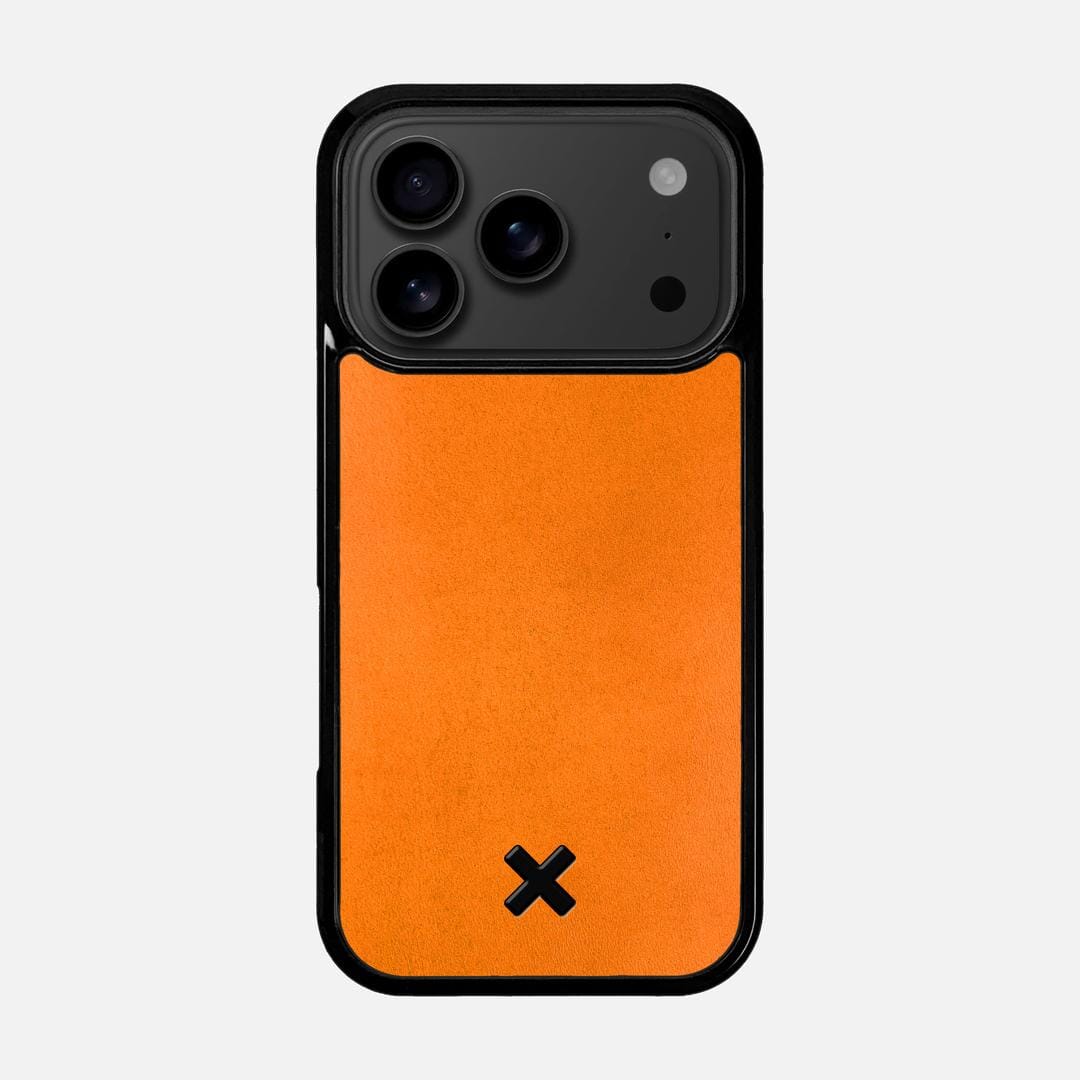 Honey Leather Case for the Apple iPhone 17 Pro featuring a Genuine Leather backer with the Keyway X Mark#Phone Model_iPhone 17 Pro