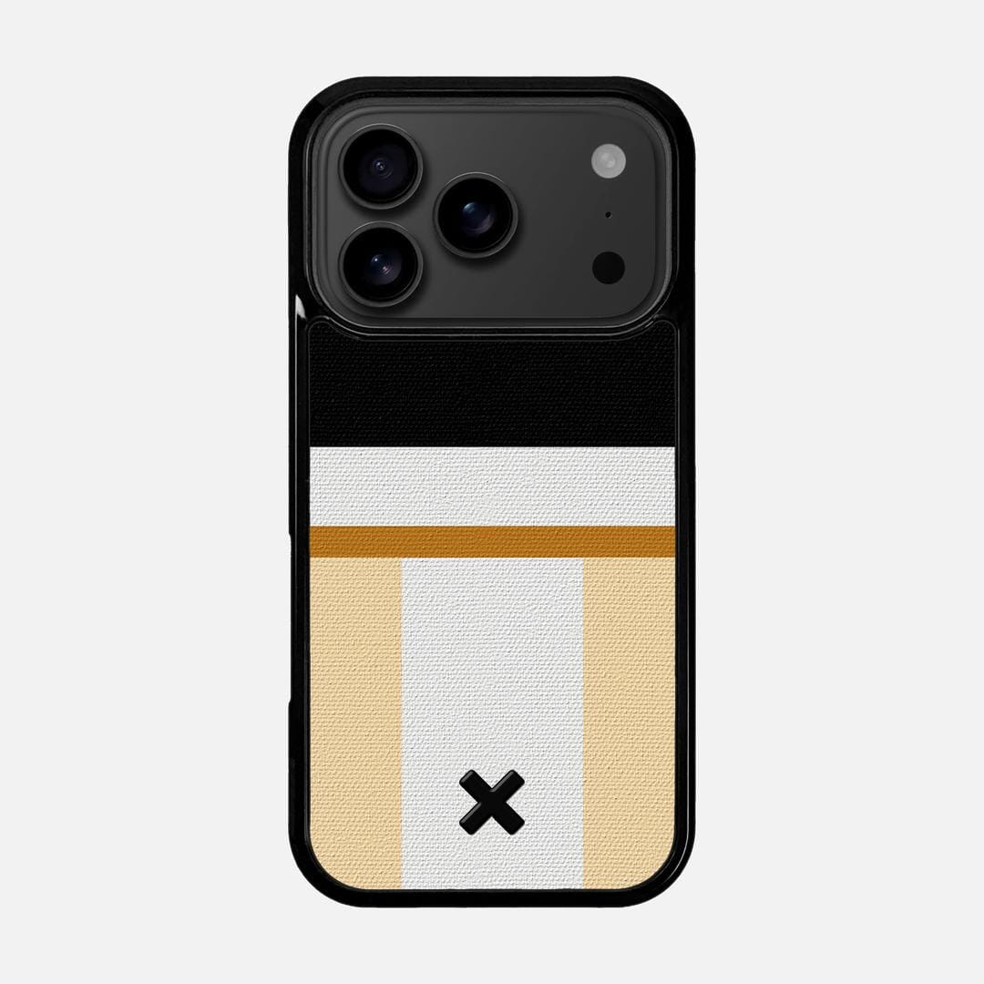 Isle Case for the Apple iPhone 17 Pro featuring a UV Printed Cotton Canvas backer with the Keyway X Mark#Phone Model_iPhone 17 Pro