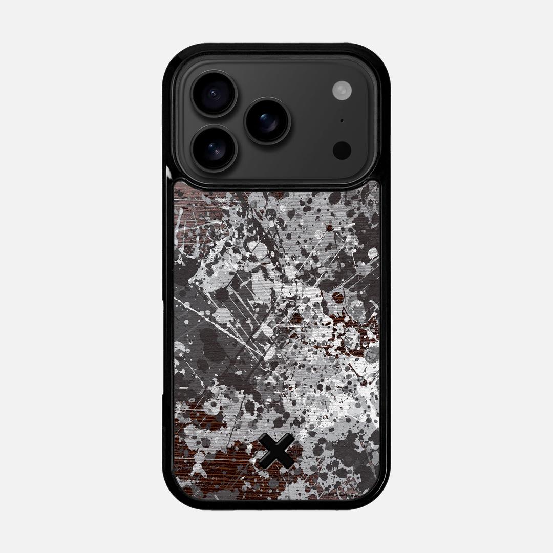 Mono Case for the Apple iPhone 17 Pro featuring a UV Printed Wenge Wood backer with the Keyway X Mark#Phone Model_iPhone 17 Pro