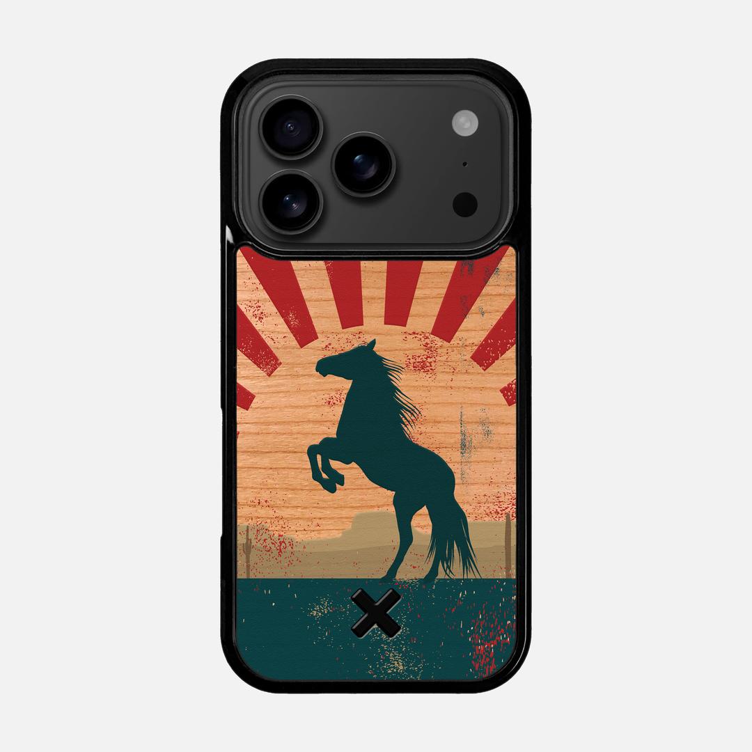 Mustang Case for the Apple iPhone 17 Pro featuring a UV Printed Cherry Wood backer with the Keyway X Mark#Phone Model_iPhone 17 Pro