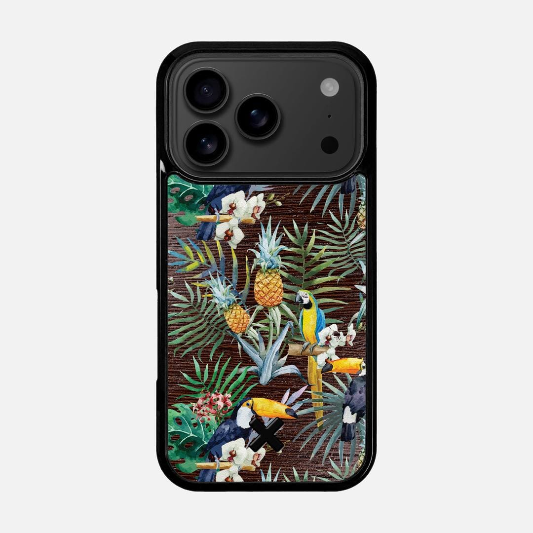 Tropic Case for the Apple iPhone 17 Pro featuring a UV Printed and Wenge Wood backer with the Keyway X Mark#Phone Model_iPhone 17 Pro