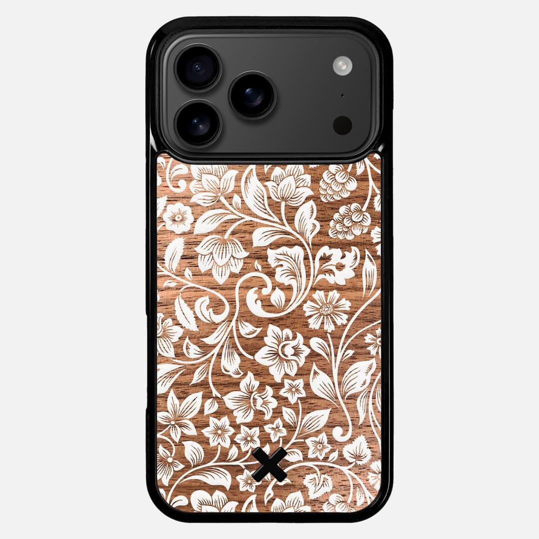 Blossom Case for the Apple iPhone 17 Pro Max featuring a UV Printed Walnut Wood backer with the Keyway X Mark#Phone Model_iPhone 17 Pro Max