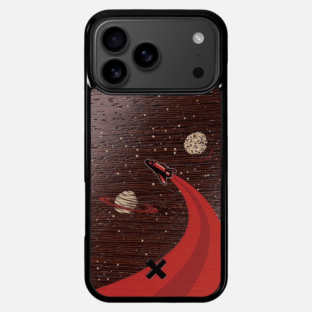 Booster Case for the Apple iPhone 17 Pro Max featuring a UV Printed Wenge Wood backer with the Keyway X Mark#Phone Model_iPhone 17 Pro Max