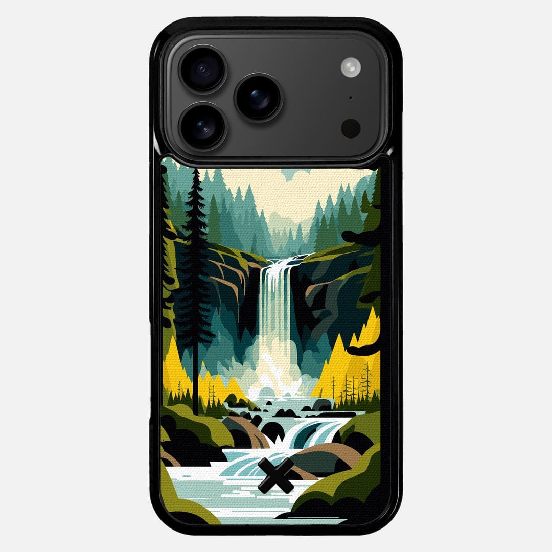 Cascade Case for the Apple iPhone 17 Pro Max featuring a UV Printed Cotton Canvas backer with the Keyway X Mark#Phone Model_iPhone 17 Pro Max