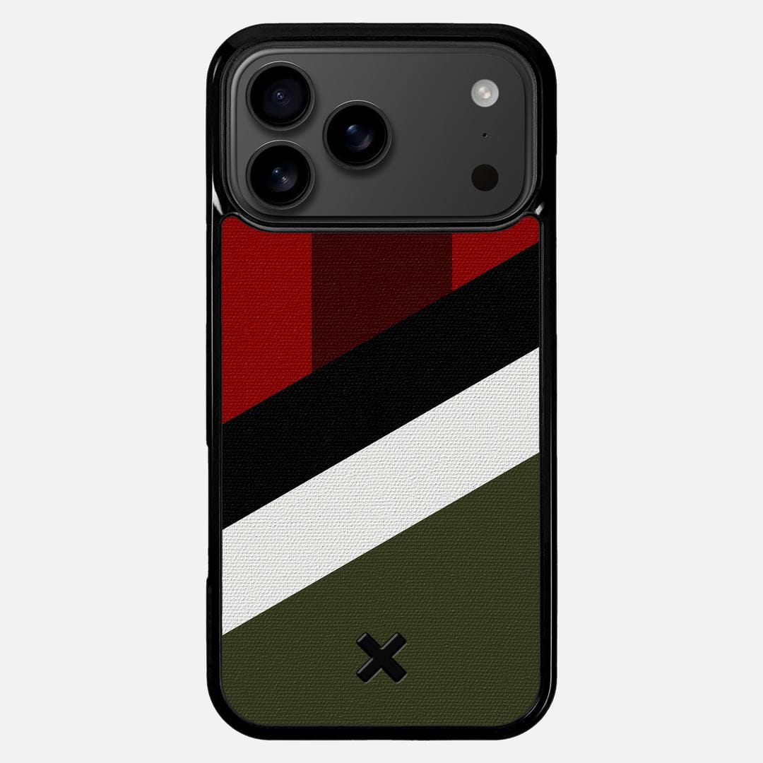 Highland Case for the Apple iPhone 17 Pro Max featuring a UV Printed Cotton Canvas backer with the Keyway X Mark#Phone Model_iPhone 17 Pro Max