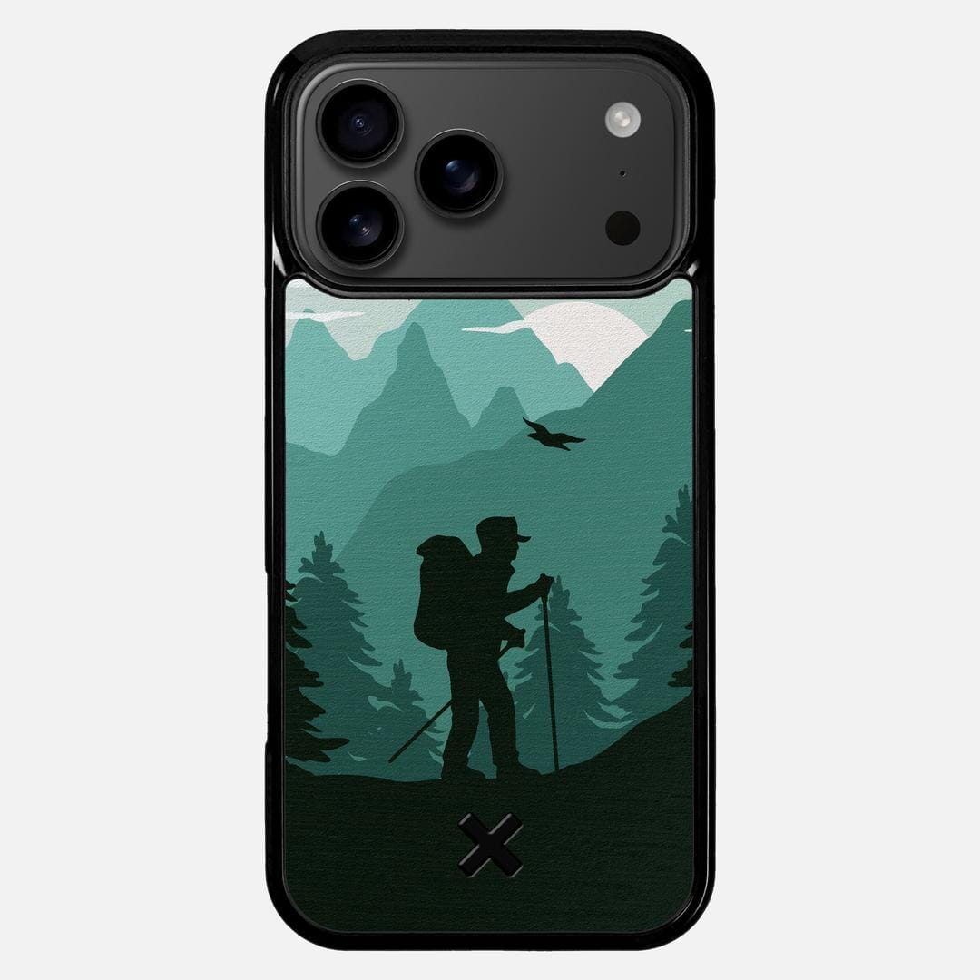 Hiker Case for the Apple iPhone 17 Pro Max featuring a UV Printed Wenge Wood backer with the Keyway X Mark#Phone Model_iPhone 17 Pro Max