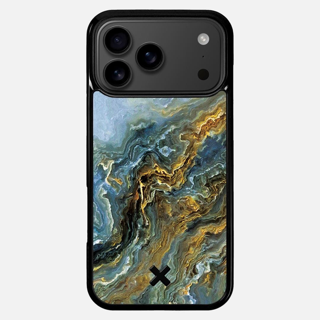 Indigo Case for the Apple iPhone 17 Pro Max featuring a UV Printed Wenge Wood backer with the Keyway X Mark#Phone Model_iPhone 17 Pro Max