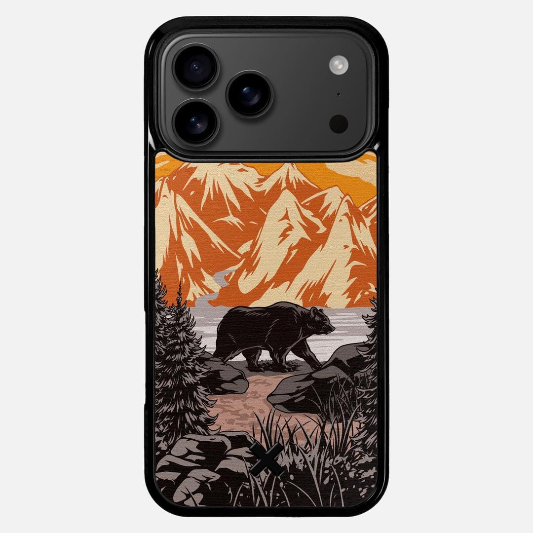 Kodiak Case for the Apple iPhone 17 Pro Max featuring a UV Printed Wenge Wood backer with the Keyway X Mark#Phone Model_iPhone 17 Pro Max