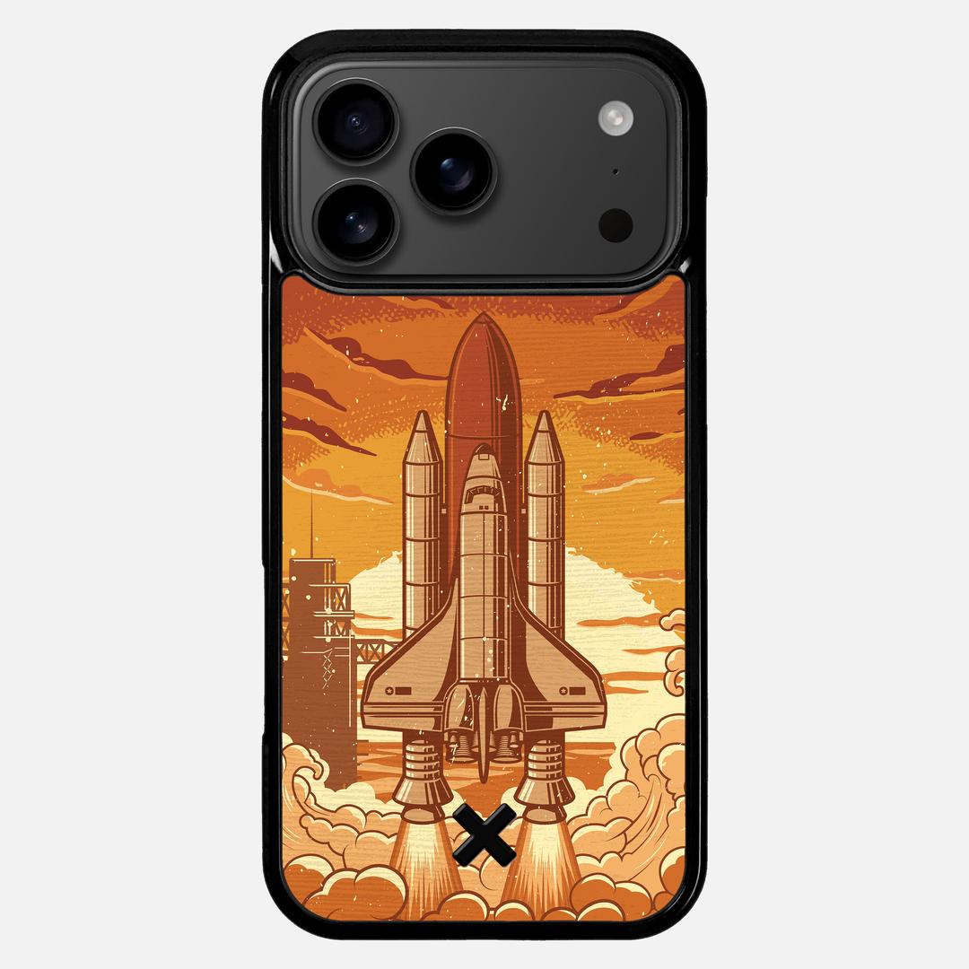 Launch Case for the Apple iPhone 17 Pro Max featuring a UV Printed Wenge Wood backer with the Keyway X Mark#Phone Model_iPhone 17 Pro Max