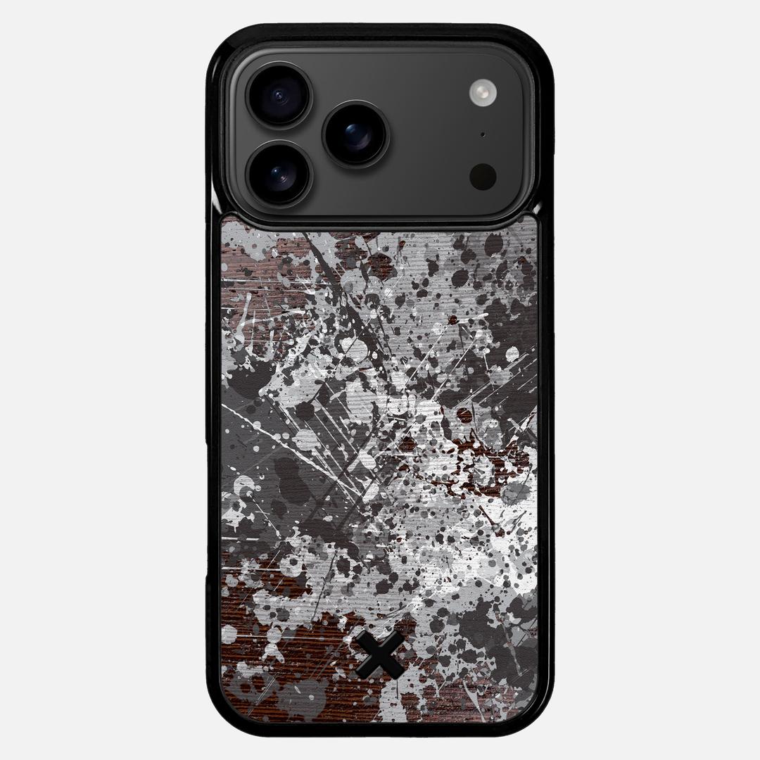 Mono Case for the Apple iPhone 17 Pro Max featuring a UV Printed Wenge Wood backer with the Keyway X Mark#Phone Model_iPhone 17 Pro Max