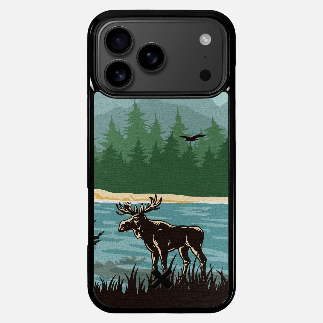 Moose Tracks Case for the Apple iPhone 17 Pro Max featuring a UV Printed Wenge Wood backer with the Keyway X Mark#Phone Model_iPhone 17 Pro Max