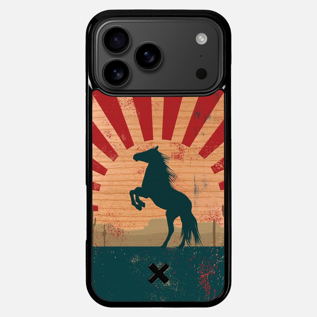 Mustang Case for the Apple iPhone 17 Pro Max featuring a UV Printed Cherry Wood backer with the Keyway X Mark#Phone Model_iPhone 17 Pro Max