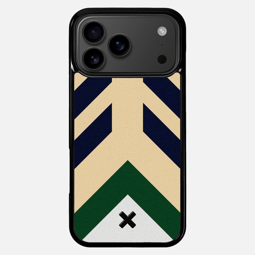 Passage Case for the Apple iPhone 17 Pro Max featuring a UV Printed Cotton Canvas backer with the Keyway X Mark#Phone Model_iPhone 17 Pro Max