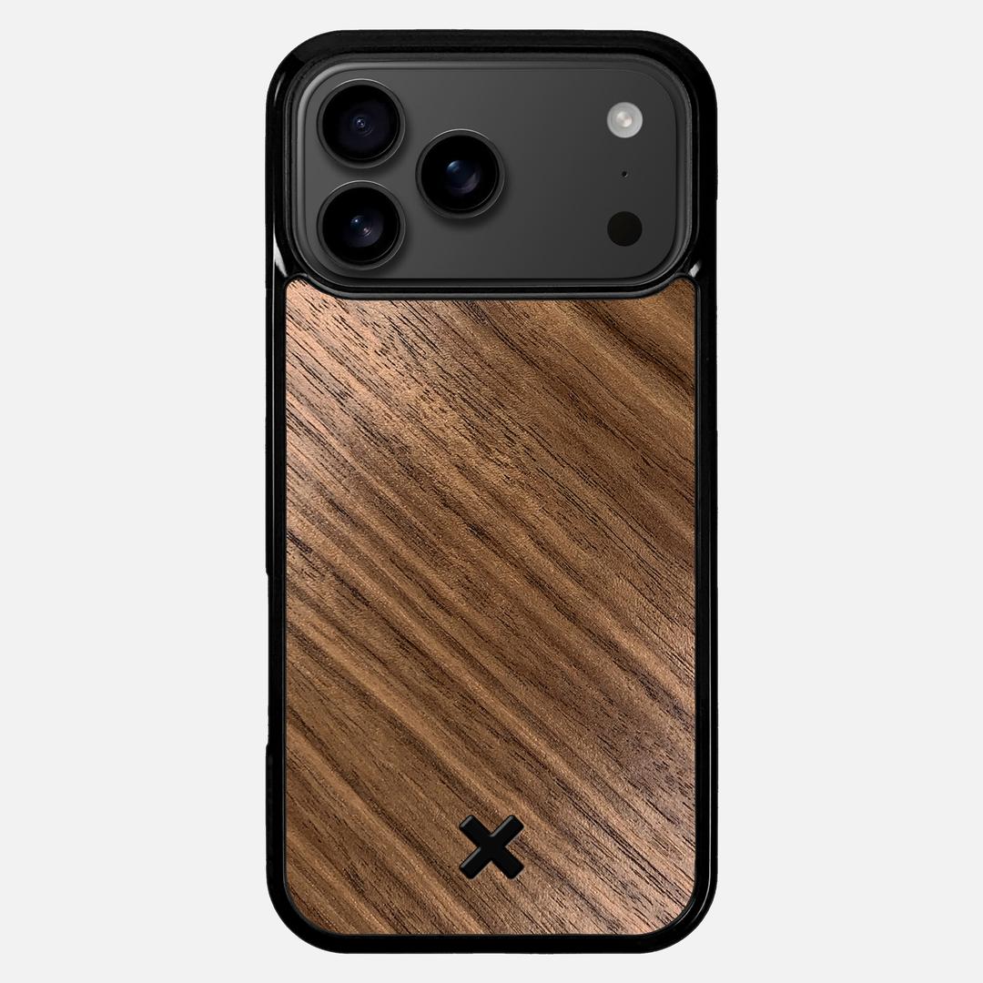 Walnut Pure Case for the Apple iPhone 17 Pro Max featuring a Walnut Wood backer with the Keyway X Mark#Phone Model_iPhone 17 Pro Max