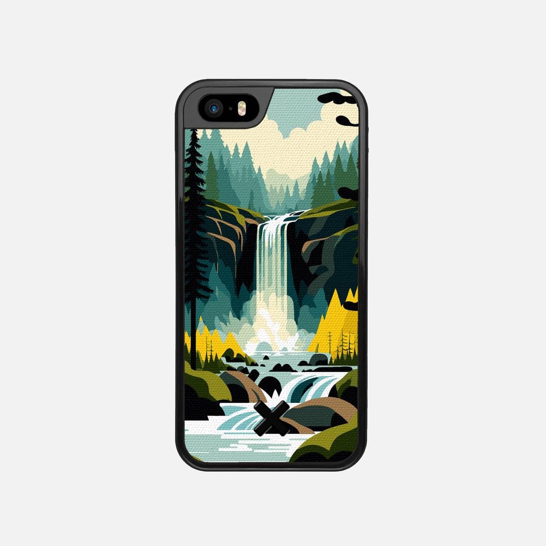 Cascade Case for the Apple iPhone 5S featuring a UV Printed Cotton Canvas backer with the Keyway X Mark#Phone Model_iPhone 5S