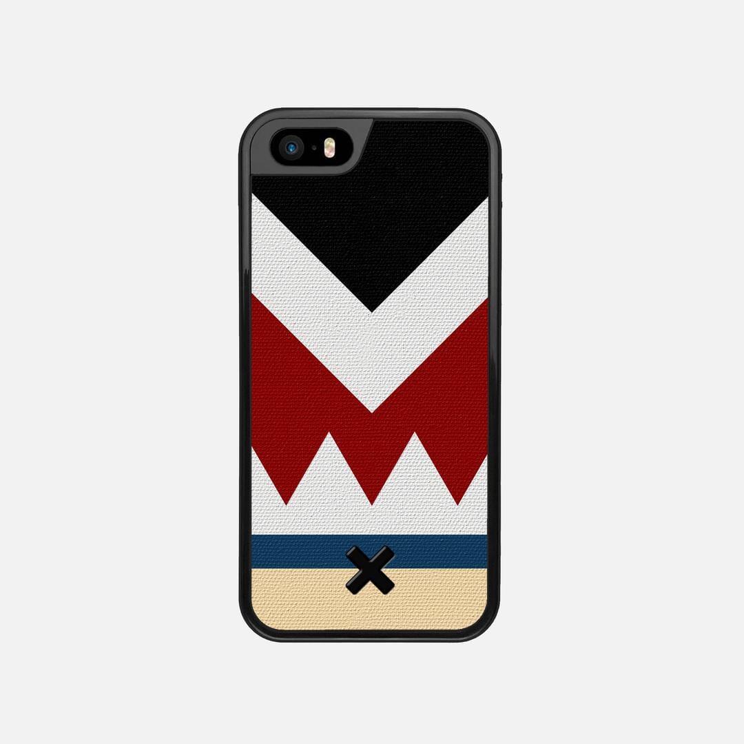 Cove Case for the Apple iPhone 5S featuring a UV Printed Cotton Canvas backer with the Keyway X Mark#Phone Model_iPhone 5S