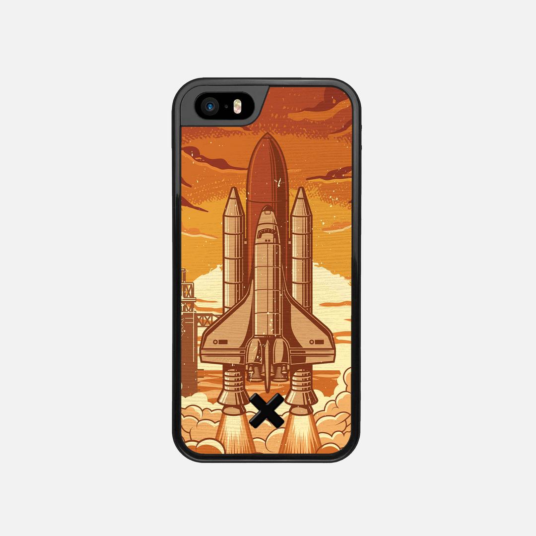 Launch Case for the Apple iPhone 5S featuring a UV Printed Wenge Wood backer with the Keyway X Mark#Phone Model_iPhone 5S