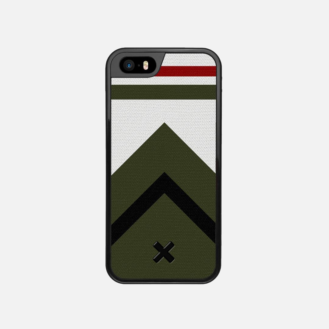 Peak Case for the Apple iPhone 5S featuring a UV Printed Cotton Canvas backer with the Keyway X Mark#Phone Model_iPhone 5S