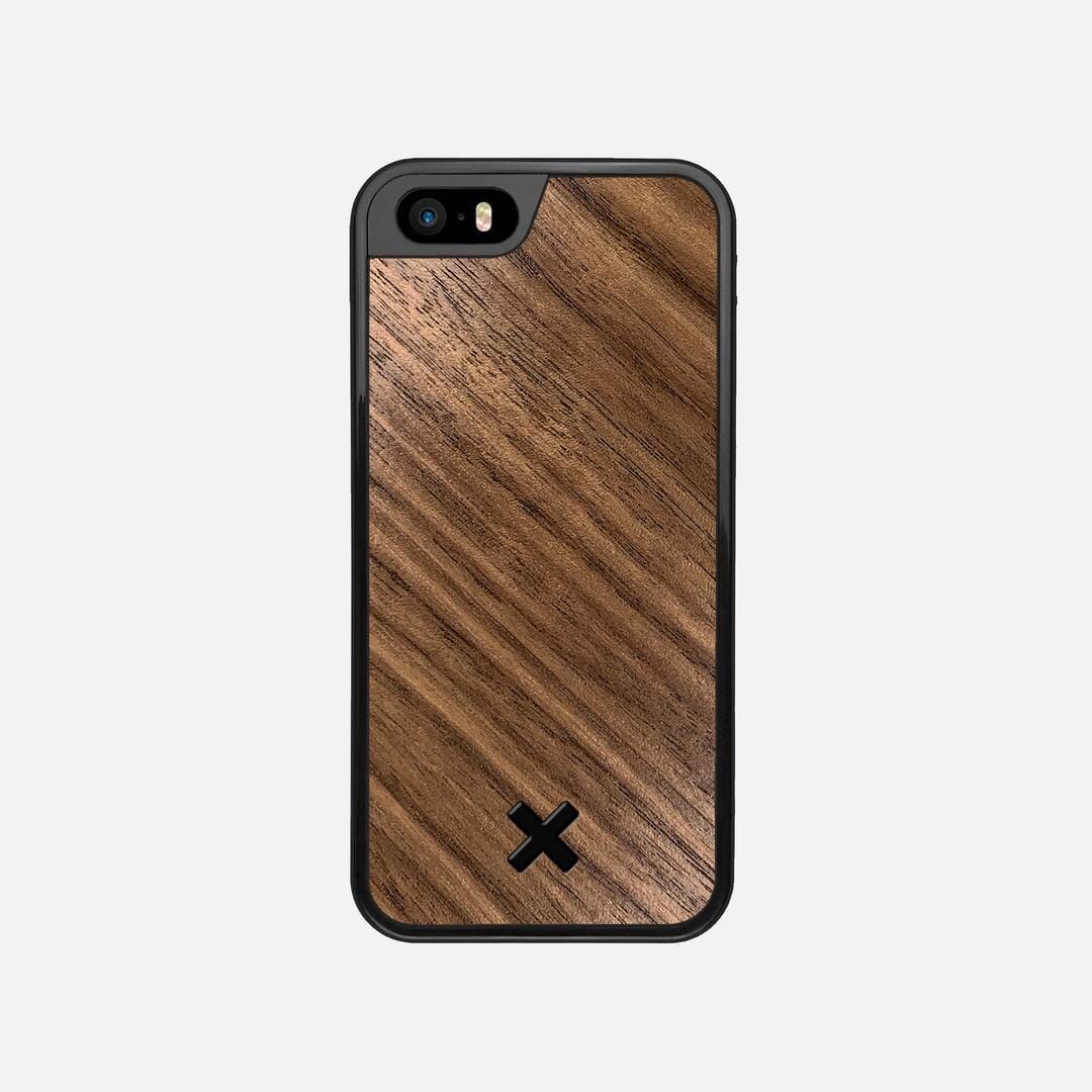 Walnut Pure Case for the Apple iPhone 5S featuring a Walnut Wood backer with the Keyway X Mark#Phone Model_iPhone 5S