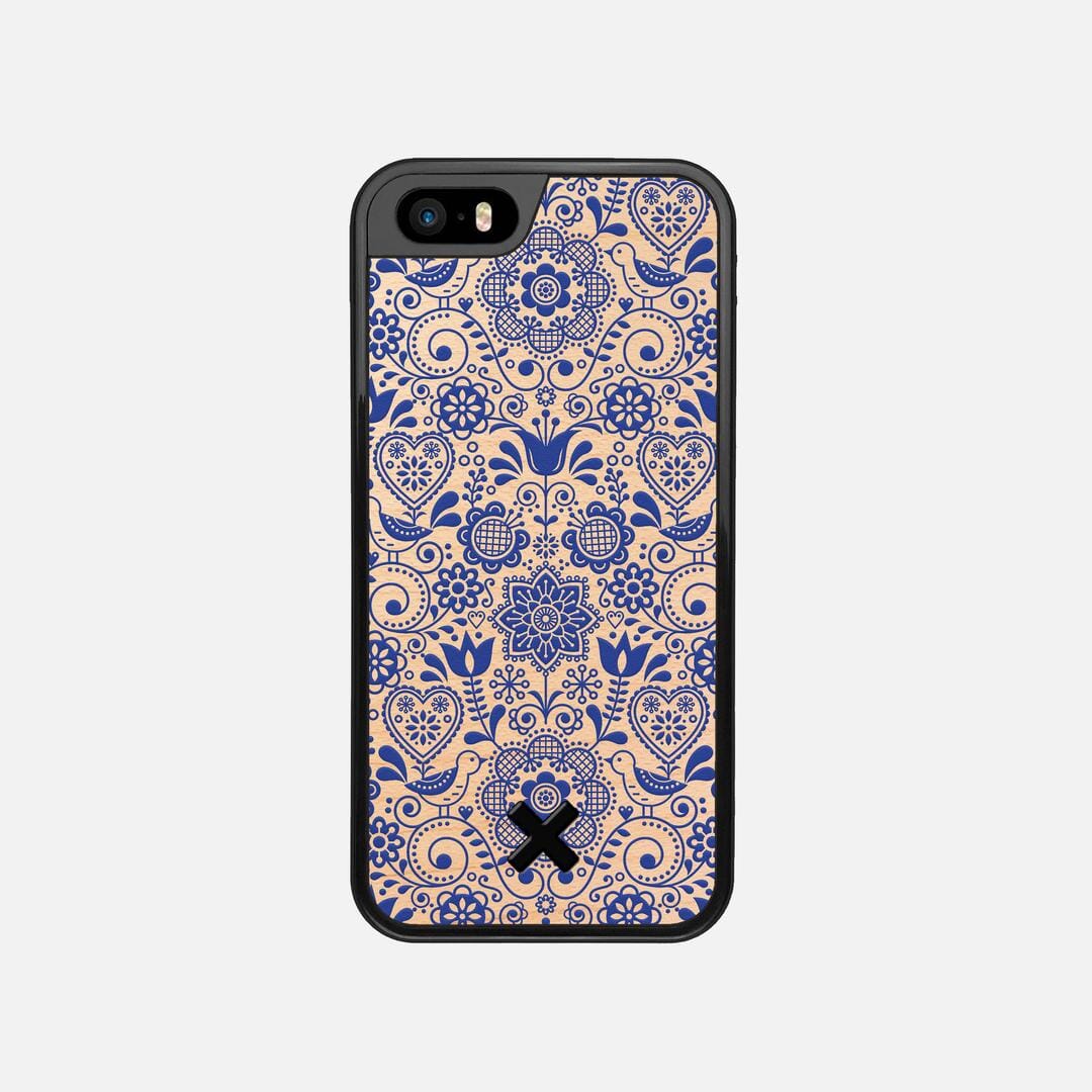 Bloom Case for the Apple iPhone 5 featuring a UV Printed Maple Wood backer with the Keyway X Mark#Phone Model_iPhone 5